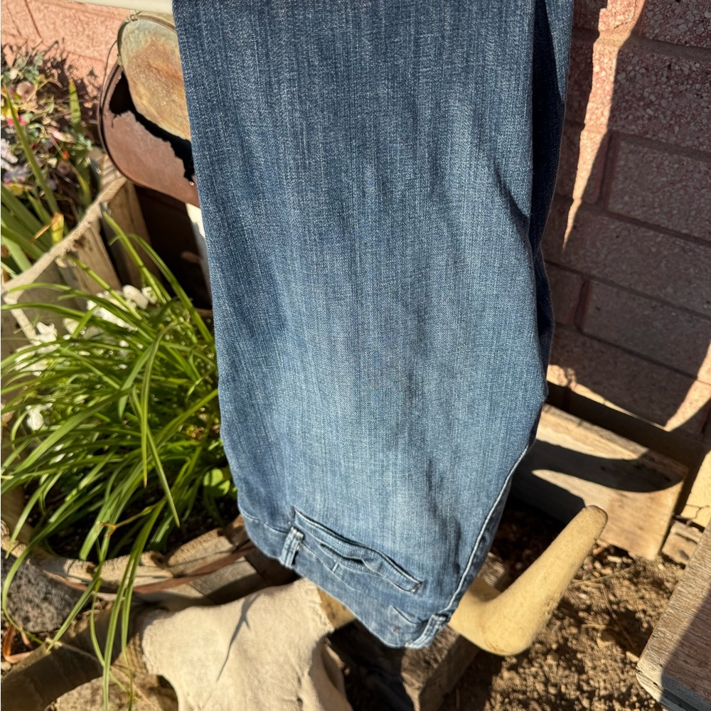 GAP Blue Striped Denim Jeans